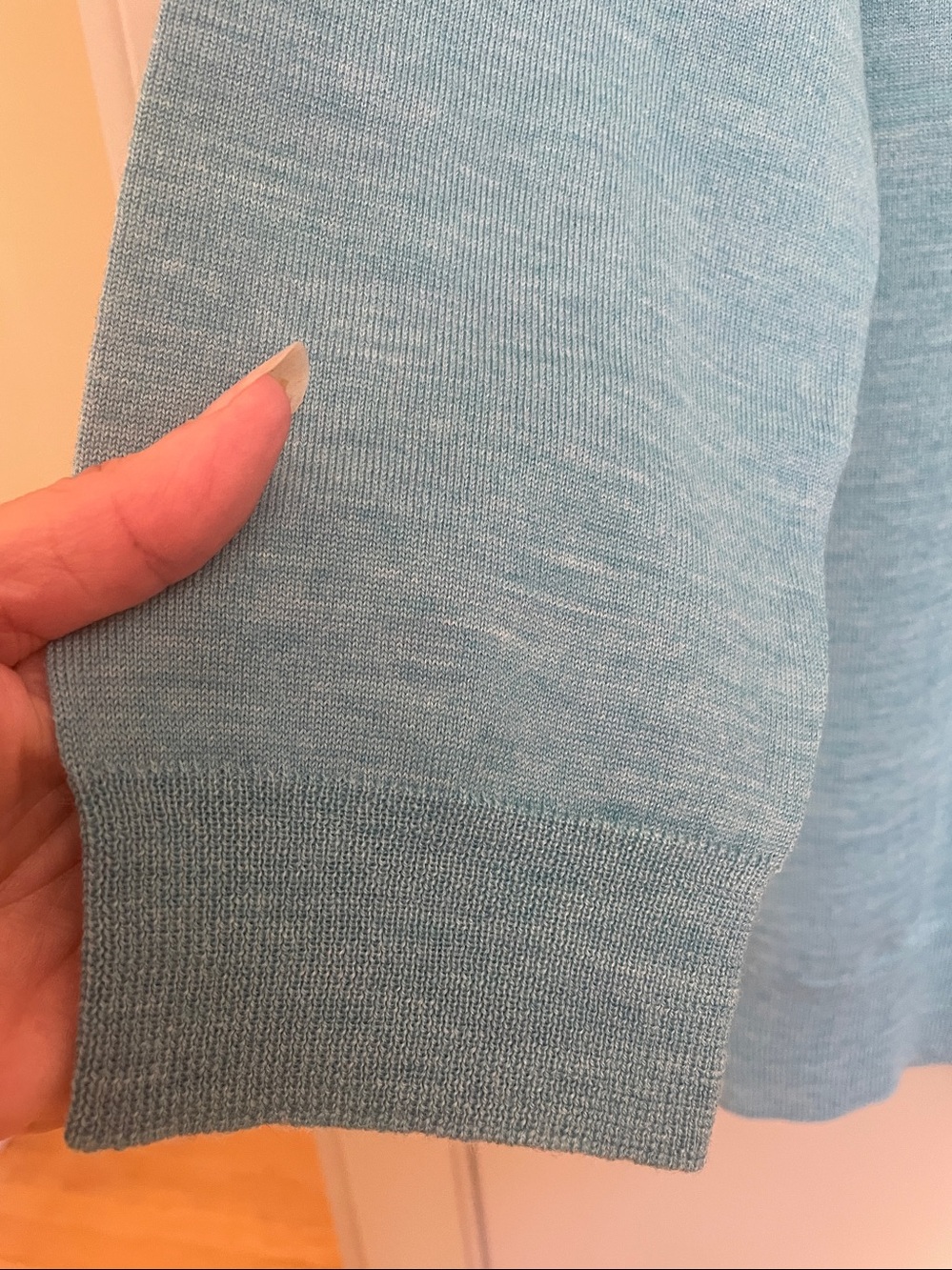 J. Crew Teal Crewneck Merino Wool Sweater - Picture 7 of 10